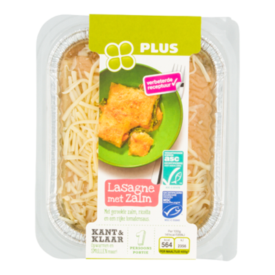 Huismerk Lasagne zalm